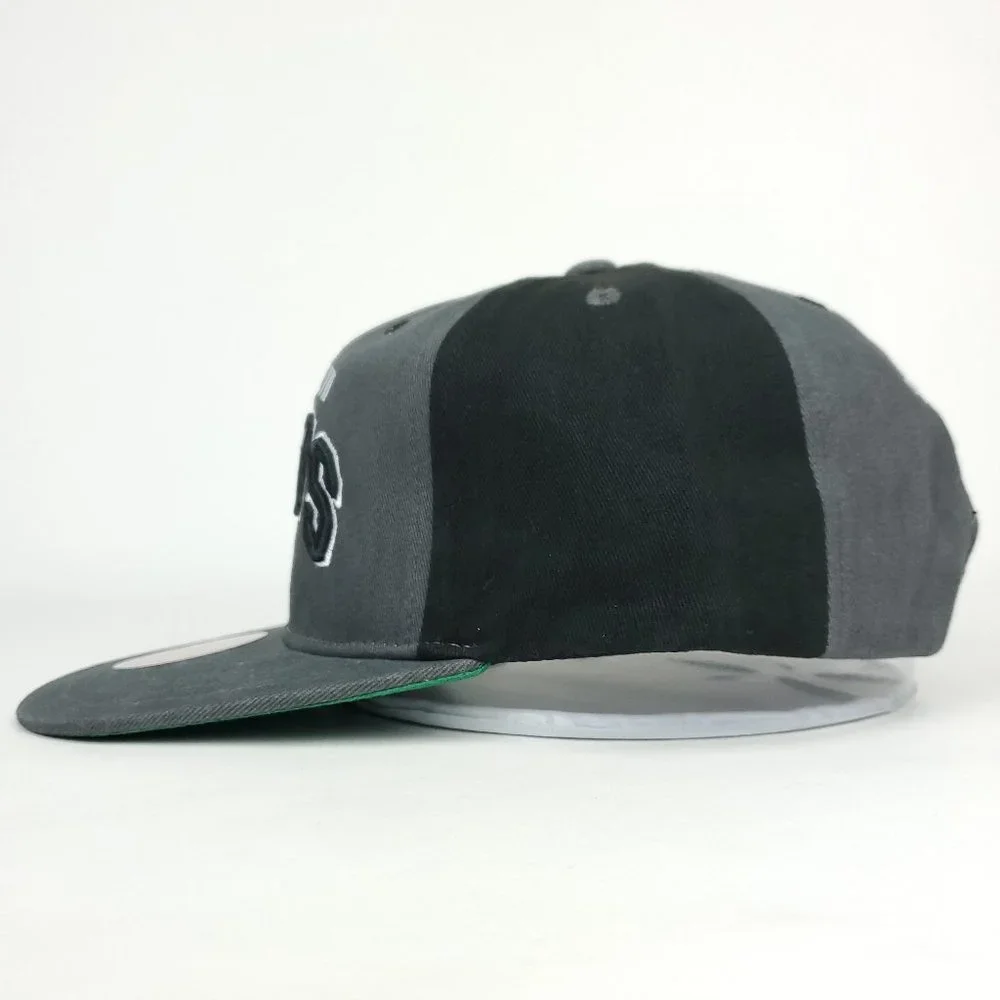 Brooklyn‎ Nets Mitchell & Ness NBA Deadstock Snapback Hat 3D Logo Gray Black Cap